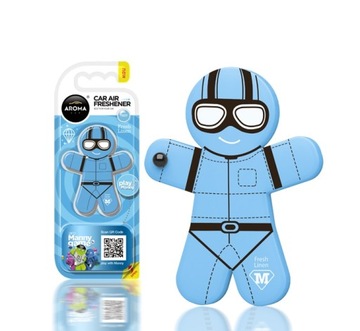 Aroma Car Manny FRESH LINEN ароматизатор для автомобиля