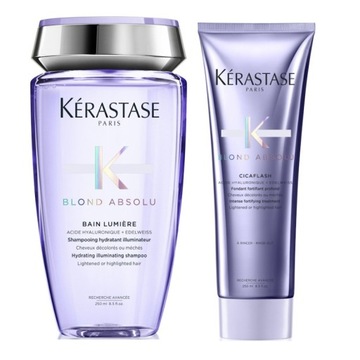 KERASTASE BLOND ABSOLU ZESTAW SZAMPON 250ML ODŻYWKA 250ML NABŁYSZCZENIE