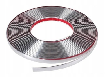 Listwa ozdobna taśma chromowana chrom 6mm 8m