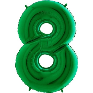 Cyferka Cyfra 8 Osiem 100 Cm Balon Zielony