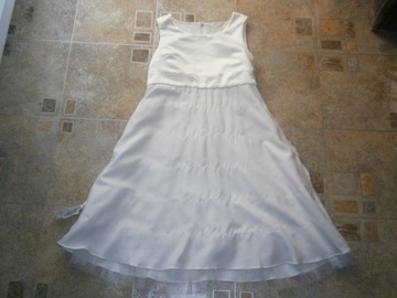 M&S ПЛАТЬЕ ИЗ ШЕЛКА ЛЮКС С АВТОГРАФОМ 140 СМ - 10 ЛЕТ