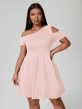 SHEIN RÓŻOWA SUKIENKA PROSTA PLUS R.3XL H308063