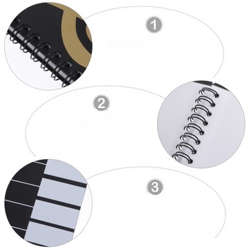 TECZKA DO PRZECHOWYWANIA PAPIERU ORGANIZER MUZYCZNY UCHWYT NA ARKUSZE A4