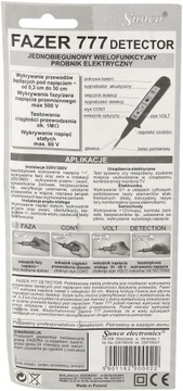 FAZER 777 Многофункциональный электрический тестер