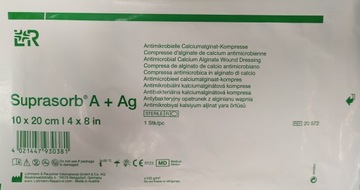 Opatrunek alginianowy Suprasorb A+Ag 10x20cm 1 szt