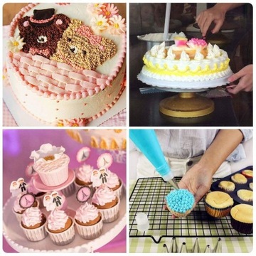 НАБОР ДЛЯ УКРАШЕНИЯ ТОРТОВ 137 EL ПОВОРОТНАЯ ТАРЕЛКА АКСЕССУАРЫ