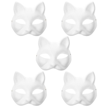 Маска для лица кошки, костюм, пустые маски, сделай сам, 20 шт.