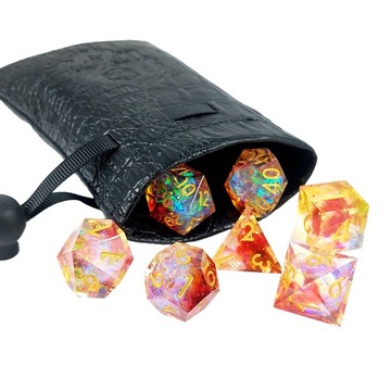 НАБОР ЦВЕТНЫХ ВЕТРОВЫХ ИЗ 7 ЭПОКСИДНЫХ КУБИКОВ ДЛЯ РПГ