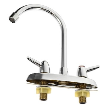 Podwójny kran obrotowy do zlewu kuchennego DUAL