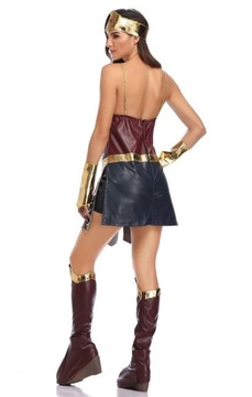 STRÓJ KOSTIUM PRZEBRANIE WONDER WOMAN TARCZA COSPLAY 164/170 M/L