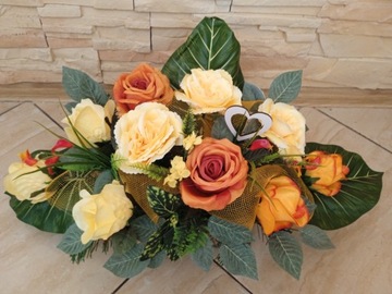 ЦВЕТЫ на могилу НАБОР РАШ БУКЕТ цветов РОЗА