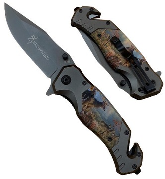 Nóż RATOWNICZY scyzoryk TAKTYCZNY BROWNING HQ X78D