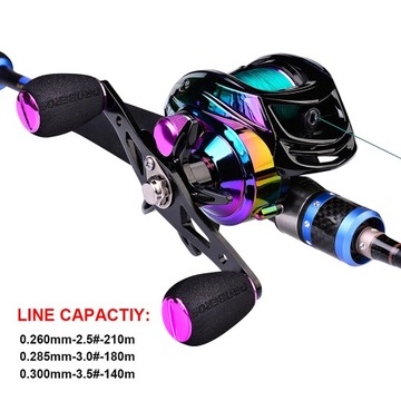 Катушка с подшипником BB 9+1 слева.