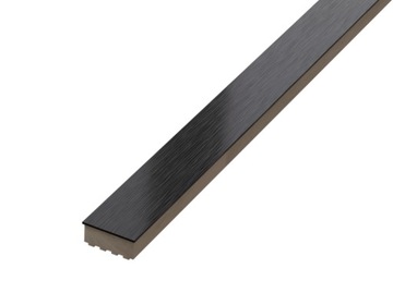 LISTWA METALOWA STEEL NERO CZARNA BLACK MAT 2x60cm