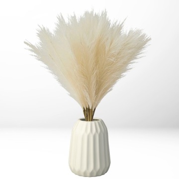 Набор искусственных пампасных трав бежевого цвета из 20 декоративных веточек