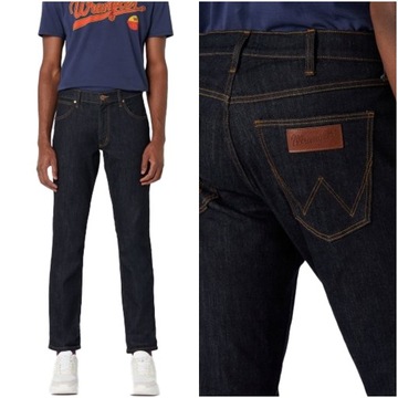 Męskie spodnie jeansowe proste Wrangler GREENSBORO W33 L34