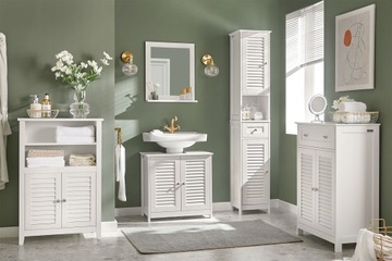 SoBuy Komoda szafka łazienkowa z półki do kuchni narożny stolik BZR13-W