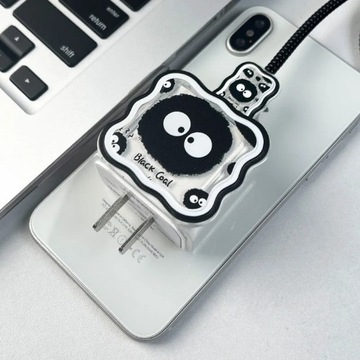 ZABEZPIECZAJACA OSŁONA NA ŁADOWARKĘ I KABEL DO TELEFONU ZESTAW DO IPHONE