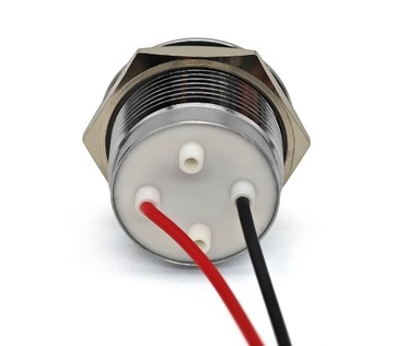 Lampka kontrolna, kontrolka LED 22mm Zielona 12V