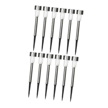 10 шт. светильники для садовых дорожек, солнечные фонари для дорожек, яркий белый газон