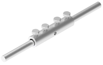 AN-KOM Złącze przelotowe 4-śrubowe AN-01E/ALS/ Aluminium
