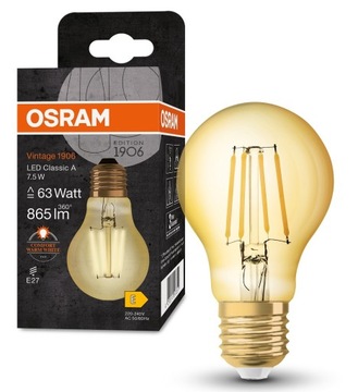 Osram 1906 Vintage CLA 7.5W = 63W E27