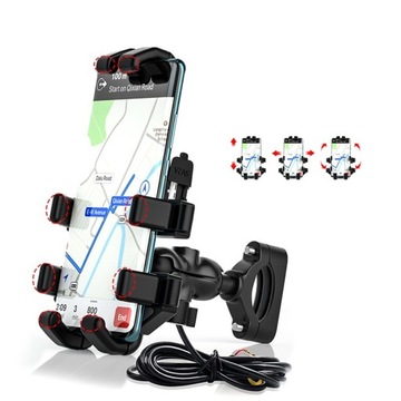 ДЕРЖАТЕЛЬ РАМКИ МОТОЦИКЛА ДЛЯ ТЕЛЕФОНА, ЗЕРКАЛА ВКЛ/ВЫКЛ