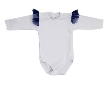 BODY długi rękaw tiul ŚWIĘTA SESJE r. 86 BAWEŁNA