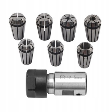 TULEJKI ZACISKOWE ER11 zestaw 7 sztuk 1-7mm