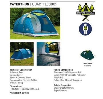 TRESPASS CATERTHUN ТЕНТ 4 - 3000мм - КРОСНО