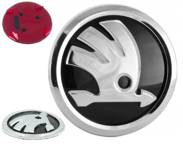 3D SKODA ZNAK ZNAKY LESK 90MM FABIA