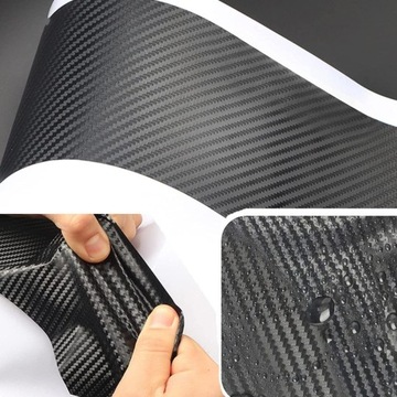 Nakładki Ochronne na Progi Drzwi Styl Carbon 4x