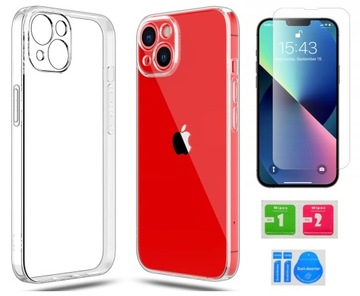 ETUI CLEAR CASE aparat do IPHONE 13 + SZKŁO