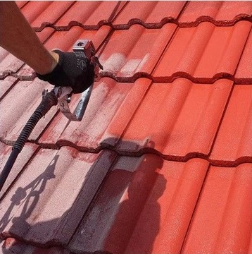 Краска акрилово-силиконовая для бетонной черепицы Sz.Grafit 10л