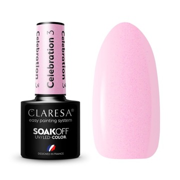 CLARESA lakier hybrydowy CELEBRATION 3 UV/LED 5g