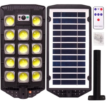 Lampa 1200w LED COB Solarna Pilot + Mocowanie