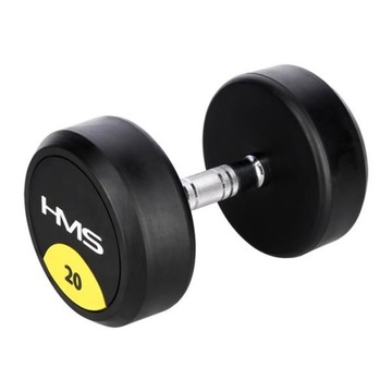 Obciążnik hantel TRENINGOWY 20kg HANTLA GUMA HMS