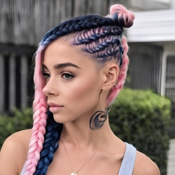 СИНТЕТИЧЕСКИЕ ВОЛОСЫ ДЛЯ КОСИЦЫ ЦВЕТНАЯ БРИТАНИЯ НАРАЩИВАНИЕ ВОЛОС ОМБРЕ