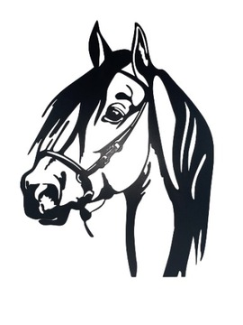 DEKORACJA ŚCIENNA KOŃ 29 × 37 x 1 CM