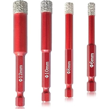 JOKA PRO WIERTŁA DIAMENTOWE DO GRESU 4szt 6-12mm