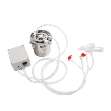 Электрическая доярка объемом 3 л без помощи рук с силиконовой чашкой из нержавеющей стали и отверстием для трубки