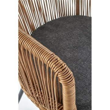 Krzesło ogrodowe rattan na taras balkon fotel 74cm