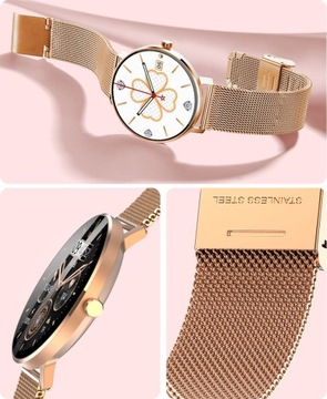 SMARTWATCH Женские элегантные золотые часы Kiano Venus Glamour Sports Pro