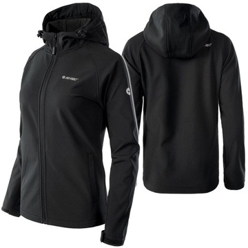 KURTKA PRZEJŚCIOWA DAMSKA PRZECIWDESZCZOWA SOFTSHELL HI-TEC NETI KAPTUR XL