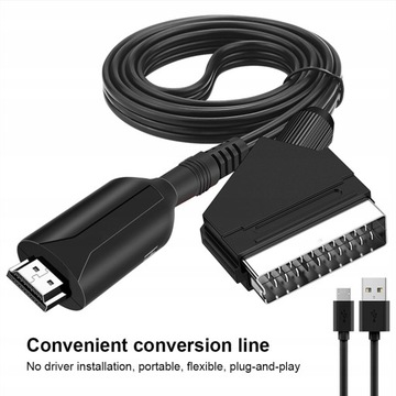 Совместимость с HDMI с силиконовым адаптером Scart