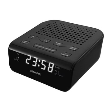SRC 136 B Radiobudzik, wyświetlacz LED, prog. 20
