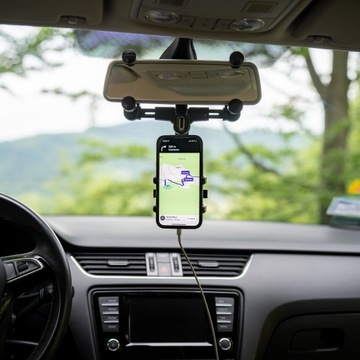 АВТОДЕРЖАТЕЛЬ ДЛЯ ТЕЛЕФОНА, ЗЕРКАЛО ЗАДНЕГО ВИДА, ПРОЧНЫЙ АВТОДЕРЖАТЕЛЬ