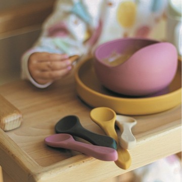 Petite&mars силиконовая чашка Dusty Rose на присоске