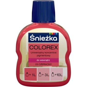 Śnieżka Colorex Pigment 100ml czerwony 23 barwnik