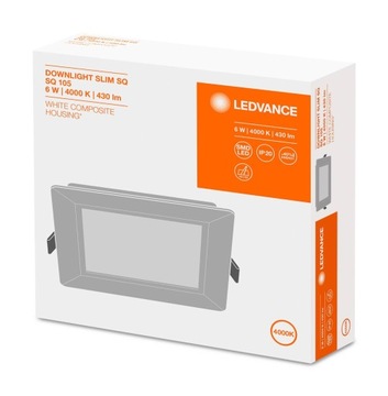 Светодиодная панель скрытого монтажа 6Вт 4000К Slim SQ105 LEDVANCE